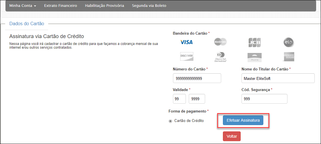 Central Assinante - Alterar Forma Cobrança Cartão Crédito - wiki ...